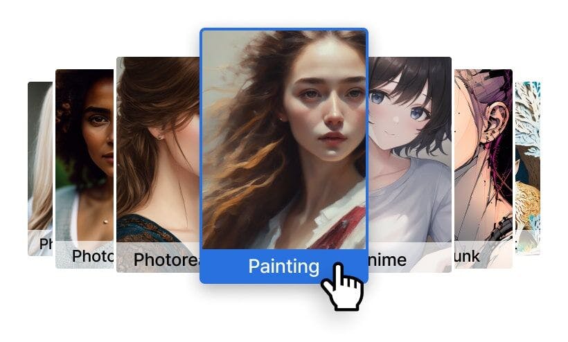 select AI image