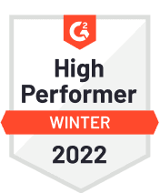 G2 awards winter 2022 high performer